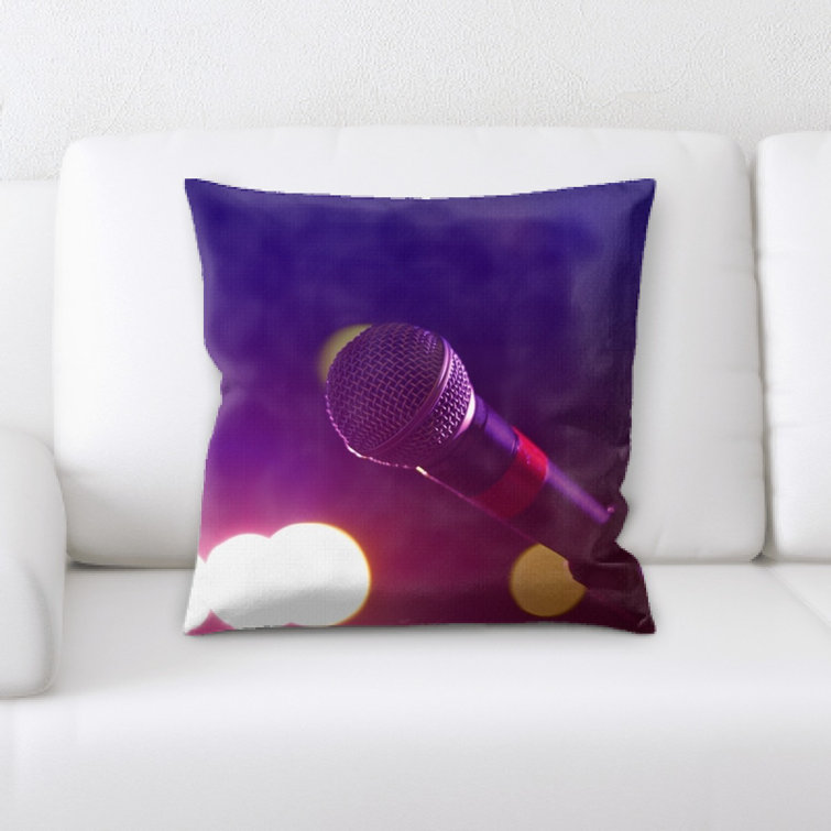 Latitude Run® Terah Microphone Square Pillow Cover & Insert Wayfair